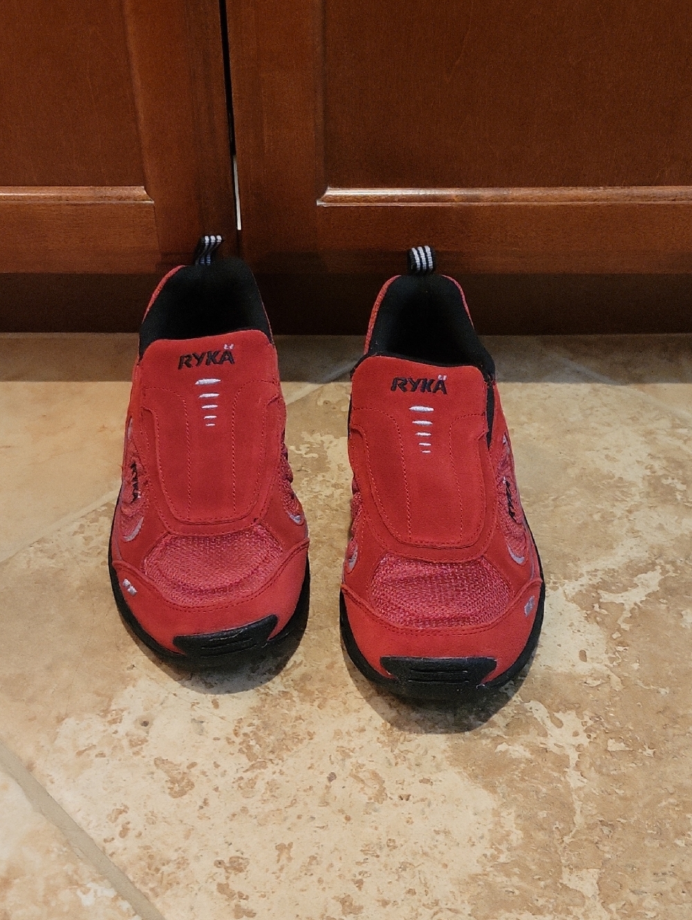 Ryka Red Slip-On Athletic Shoes